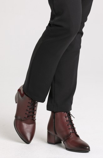 Claret Red Boots-booties 10-07