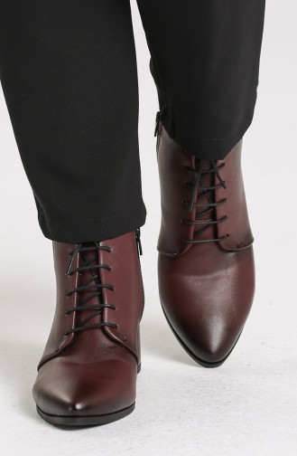 Claret Red Boots-booties 10-07