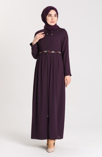 Plum Abaya 2011A-03