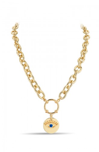 Jewelicon Kadın Sarı Göz Kombin Kolye JWL046