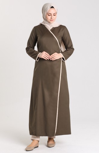 Side Tied Prayer Dress 0616-04 Dark Khaki 0616-04