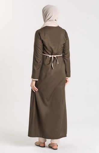 Dark Khaki Praying Dress 0616-04