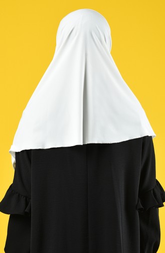 Sefamerve Hijab Gesichtsabdeckung Schal 11100-01 Creme 1100-01