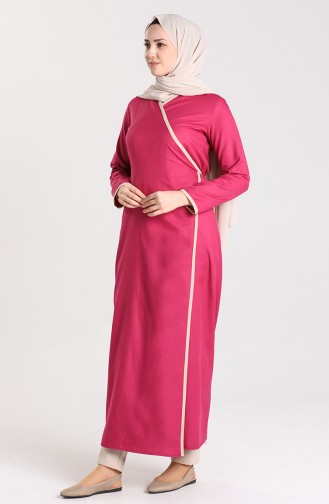 Side-tie Prayer Dress 0616-05 Damson 0616-05