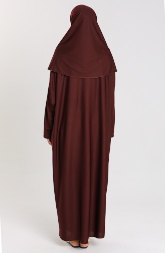 Namaz Elbisesi 4537-06 Bordo