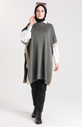 Beige Poncho 0142-14