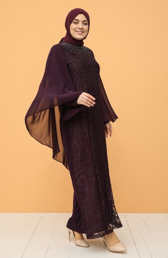 Habillé Hijab Pourpre 9361-03