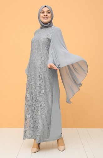 Habillé Hijab Gris 9361-04