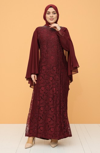 Habillé Hijab Bordeaux 9361-05