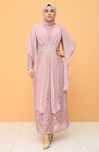 Puder Hijab-Abendkleider 9364-01