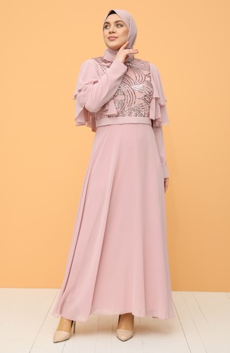 Puder Hijab-Abendkleider 9385-02