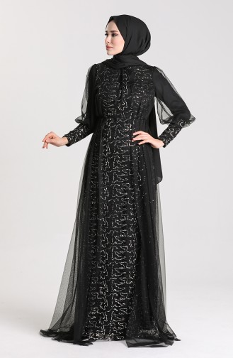 Habillé Hijab Noir 5346-11