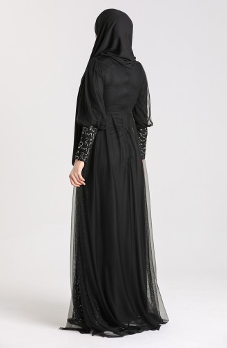 Black İslamitische Avondjurk 5346-11