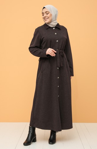 Robe Hijab Couleur Brun 0800-02