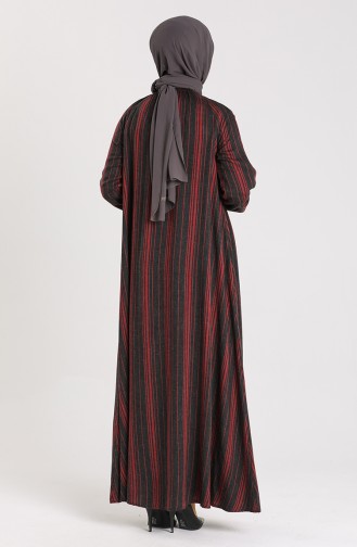 فستان أحمر كلاريت 3241-02