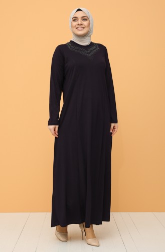 Lila Hijab Kleider 0409-04