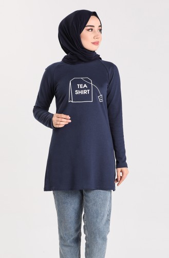 Light Navy Blue Tunics 3048-21