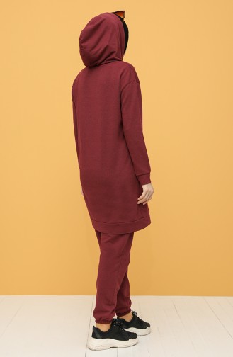 Claret Red Tracksuit 5086-01