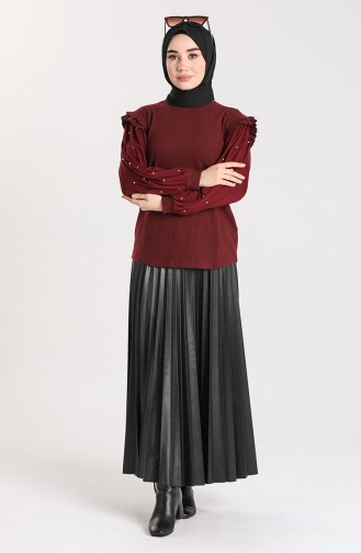 Claret red Blouse 20622-01