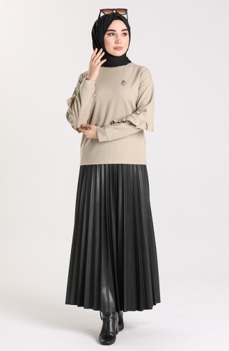 Beige Bluse 20624-01