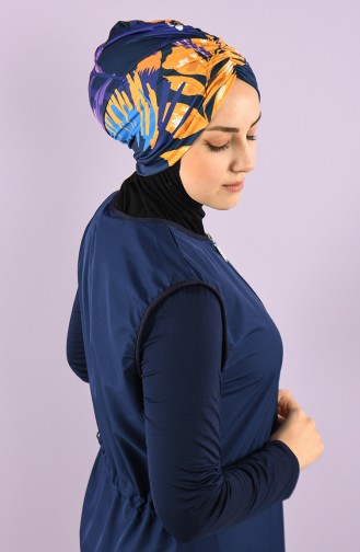 Navy Blue Swimsuit Hijab 8006-11-01