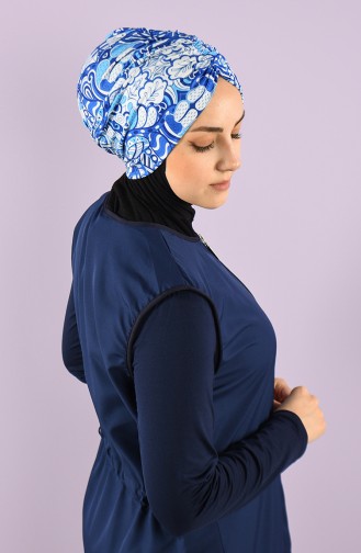 Maillot de Bain Hijab Blue roi 8006-14-01