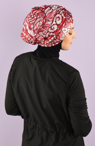 Claret red Swimsuit Hijab 8006-14-02