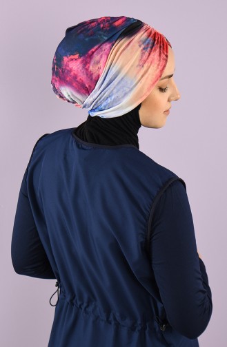 Navy Blue Swimsuit Hijab 8006-19-01