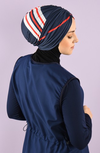 Maillot de Bain Hijab Bleu Marine 8006-8-03