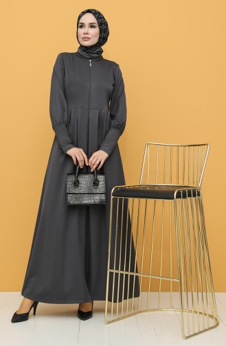 Gray Abaya 8297-01