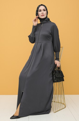 Gray Abaya 8297-01