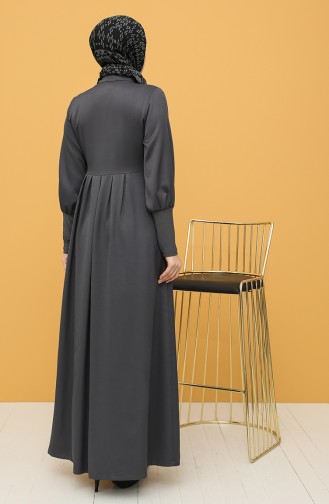 Gray Abaya 8297-01