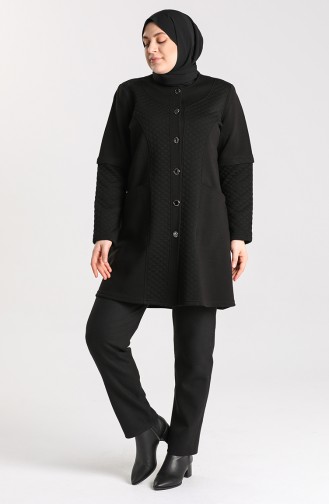 Schwarz Strickjacke 0882-01