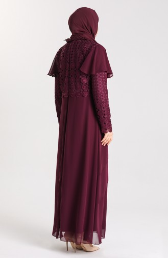 Zwetschge Hijab-Abendkleider 9395-02