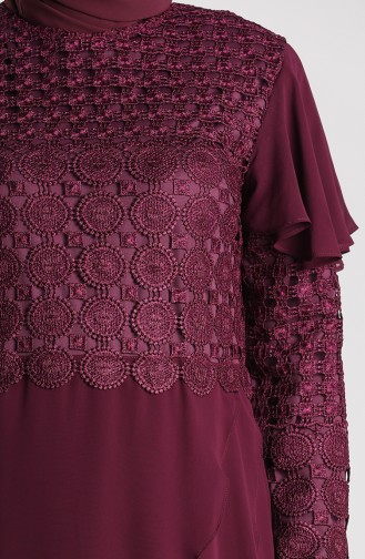 Zwetschge Hijab-Abendkleider 9395-02