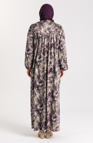Purple Hijab Dress 4782-02