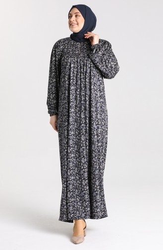 Khaki Hijab Dress 4782A-01