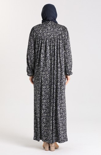 Khaki Hijab Kleider 4782A-01