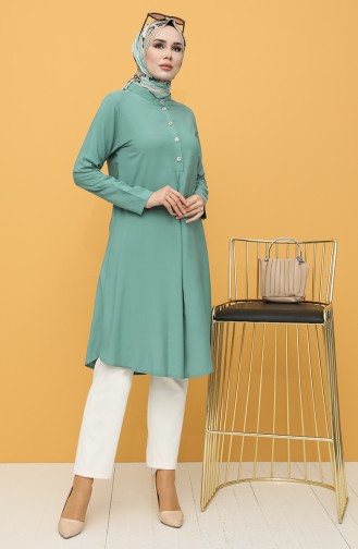 A Pleat Tunic 5002-01 Green 5002-01