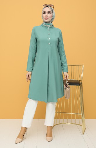 A Pleat Tunic 5002-01 Green 5002-01