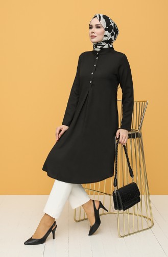 A Pleat Tunic 5002-02 Black 5002-02