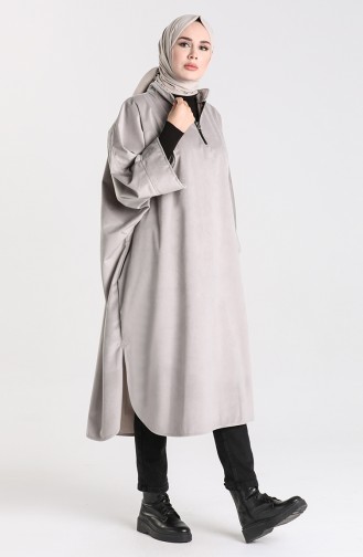 Gray Poncho 9036-02