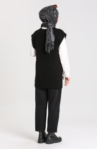 Knitwear Asymmetric Sweater 0608-02 Black 0608-02