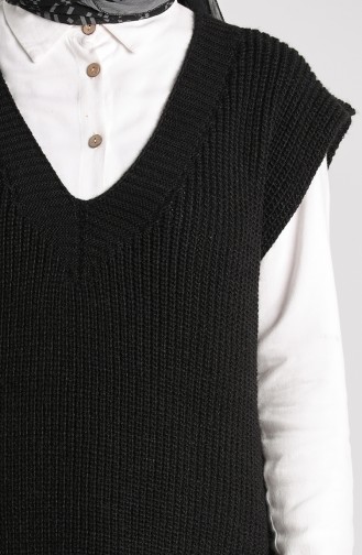 Knitwear Asymmetric Sweater 0608-02 Black 0608-02