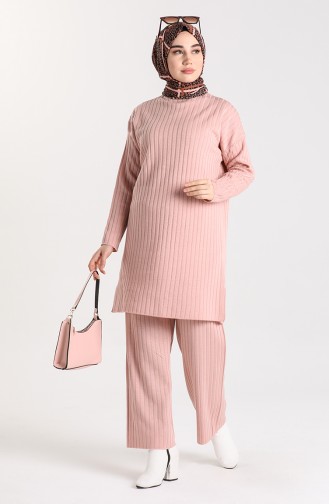 Knitwear Tunic Trousers Double Suit 4366-02 Powder 4366-02