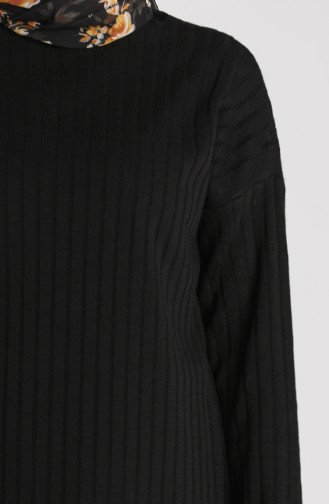 Knitwear Tunic Trousers Double Suit 4366-04 Black 4366-04