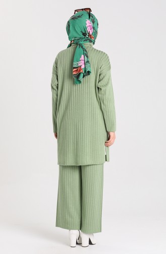 Knitwear Tunic Trousers Double Suit 4366-05 Green 4366-05