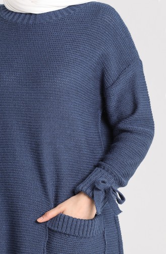 Knitwear Pocket Tunic 4275-04 Navy Blue 4275-04