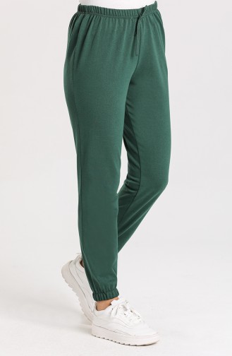 Sweatpants أخضر زمردي 1567-05