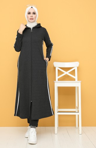 Smoke-Colored Abaya 10000-02